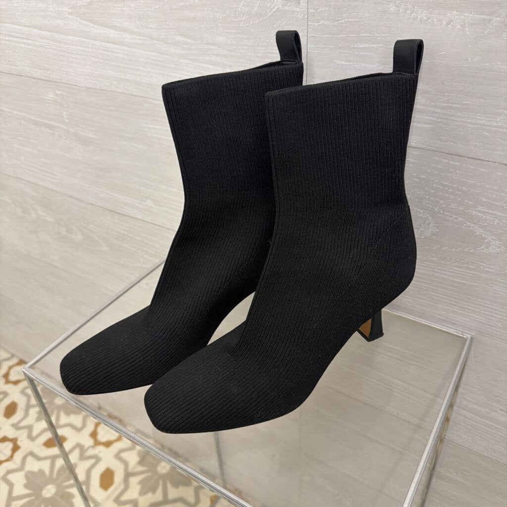 Dolce Vita Black Glamor Knit Booties 8