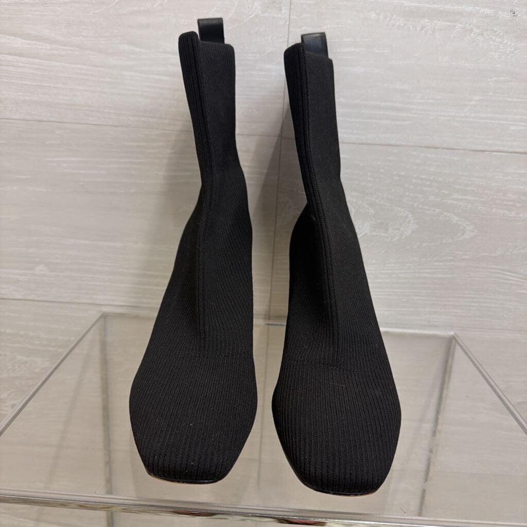 Dolce Vita Black Glamor Knit Booties 8