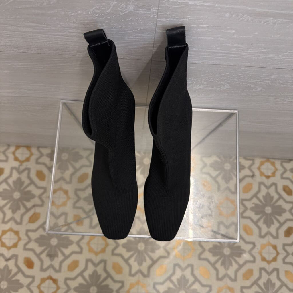 Dolce Vita Black Glamor Knit Booties 8