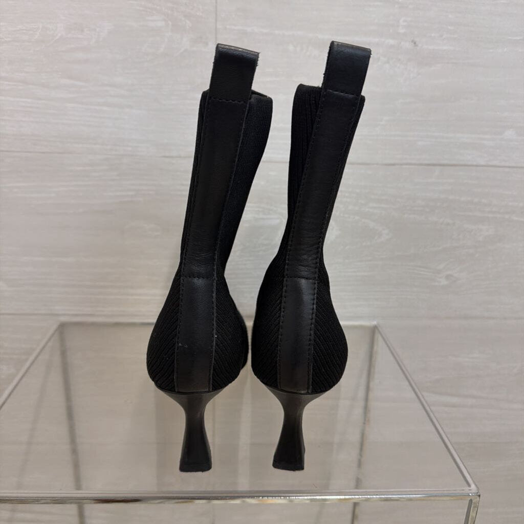 Dolce Vita Black Glamor Knit Booties 8