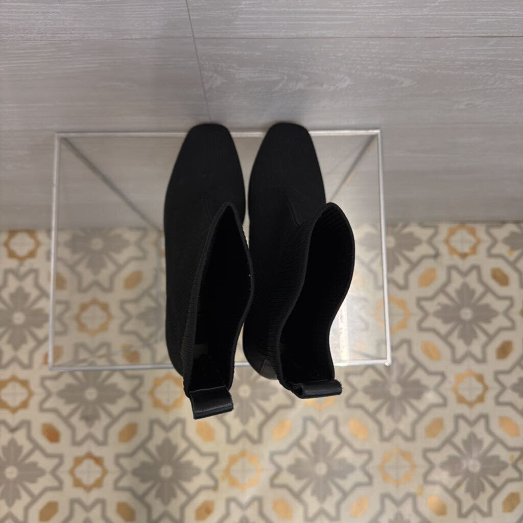 Dolce Vita Black Glamor Knit Booties 8