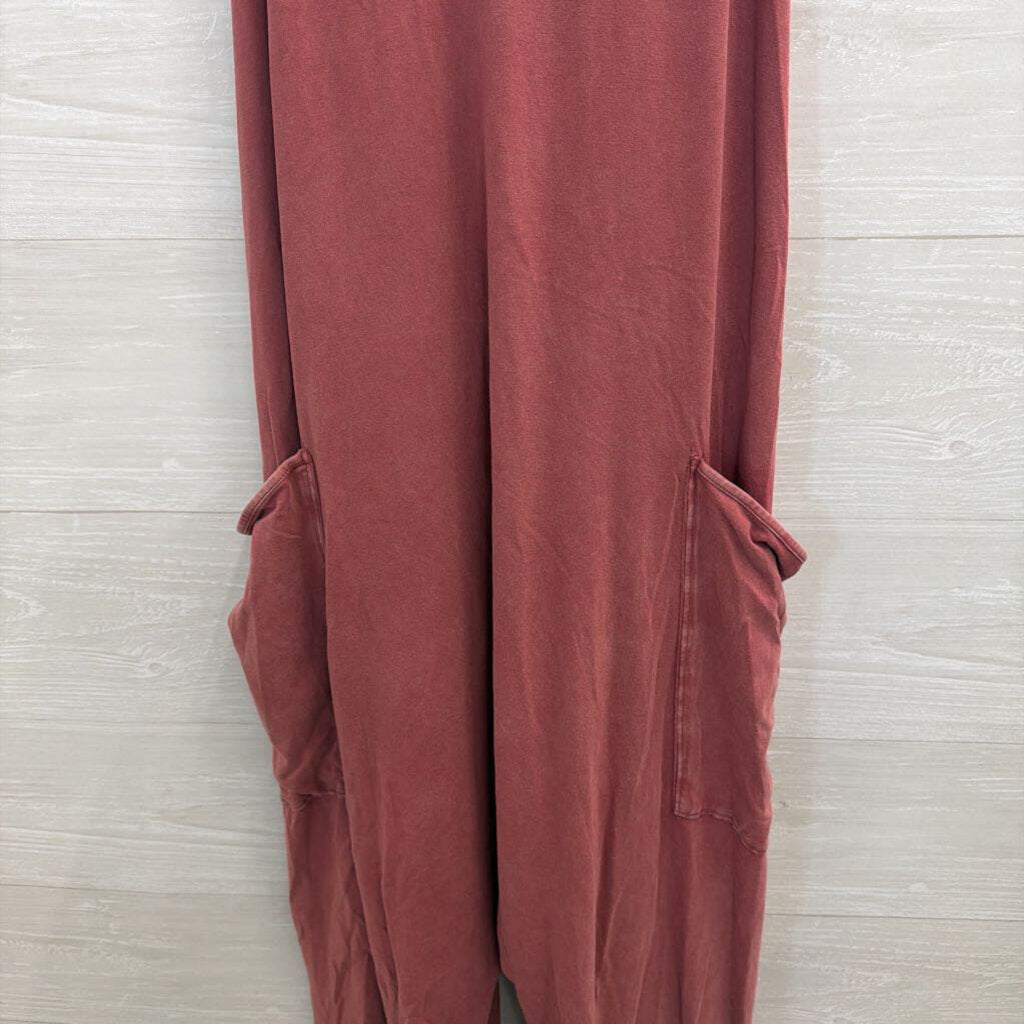 FP Movement Pink Hot Short Onesie Jumpsuit Large