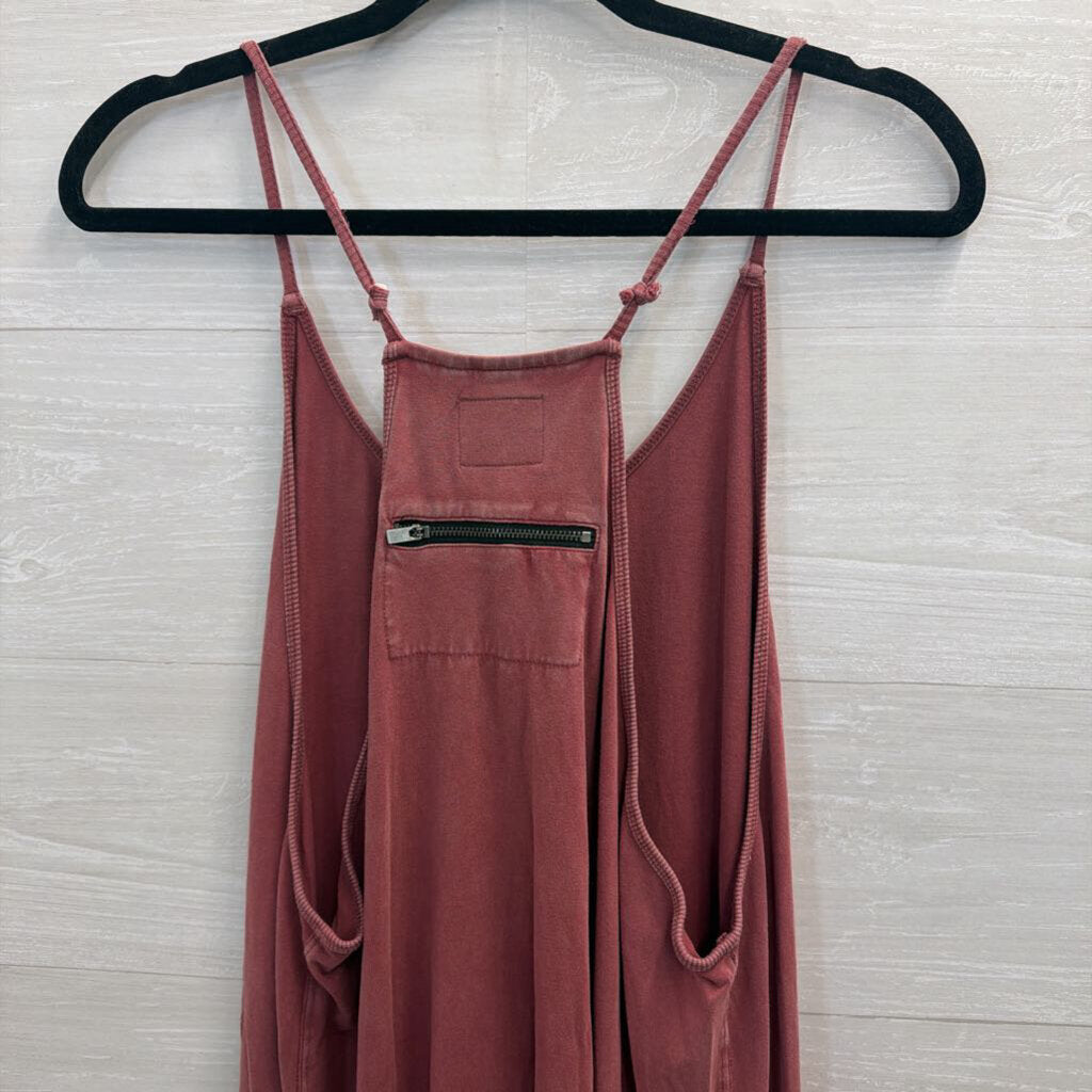 FP Movement Pink Hot Short Onesie Jumpsuit Large