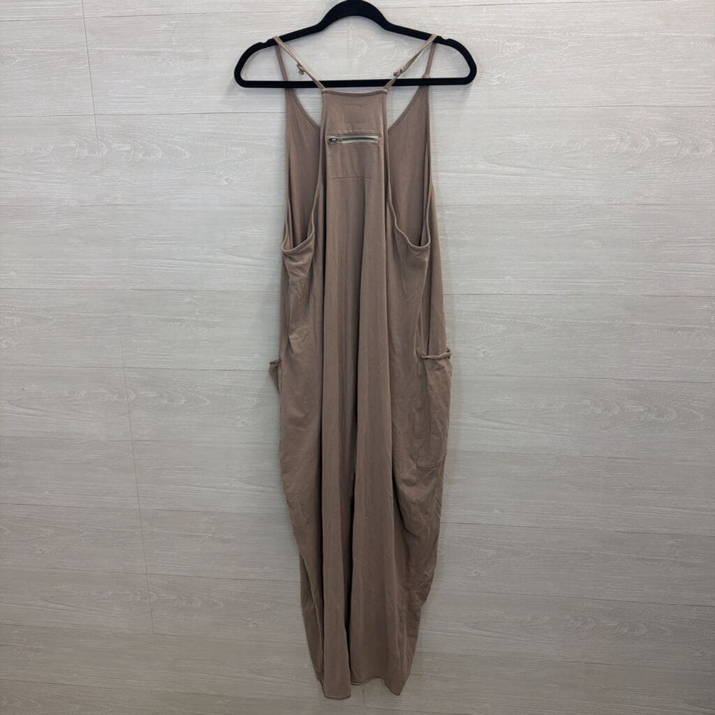 FP Movement Brown Hot Shot Onesie Jumpsuit Large