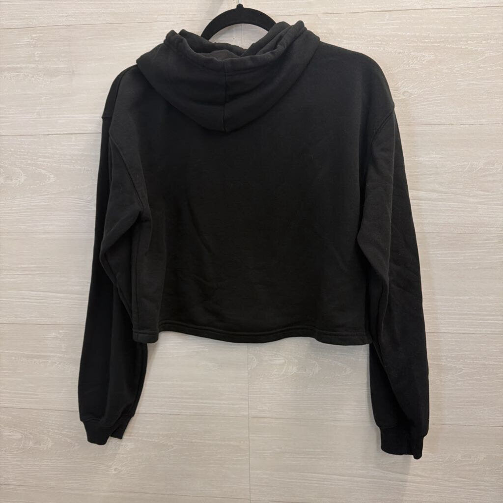 Messi Black/ Pink Cropped Graphic Hoodie Small