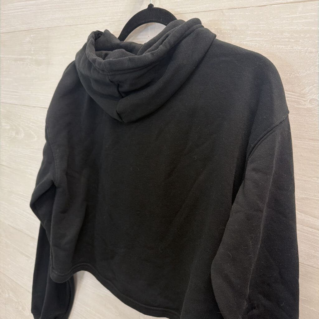 Messi Black/ Pink Cropped Graphic Hoodie Small