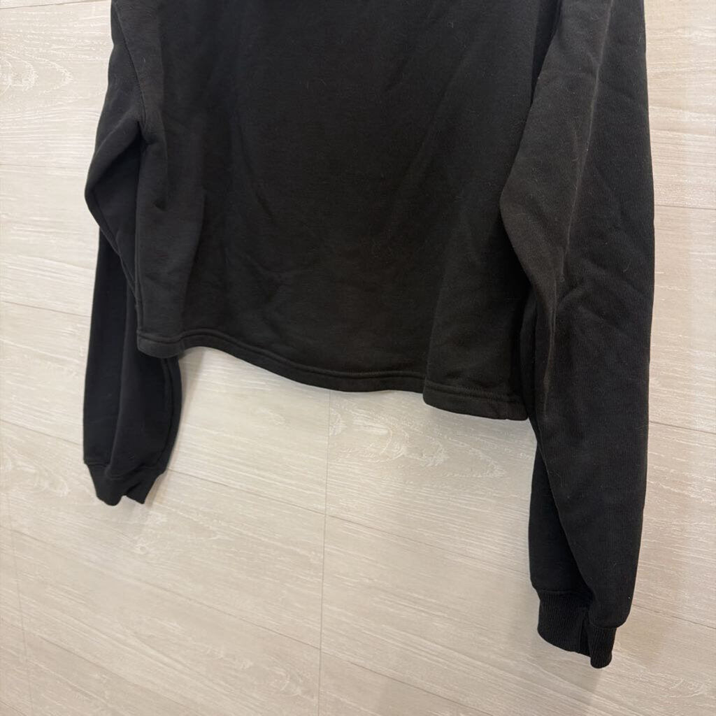 Messi Black/ Pink Cropped Graphic Hoodie Small