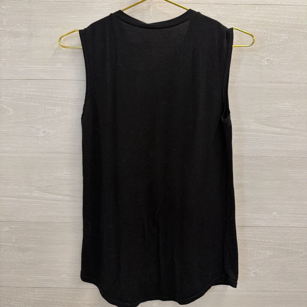 Black Johnny Cash Graphic Tank Top Small