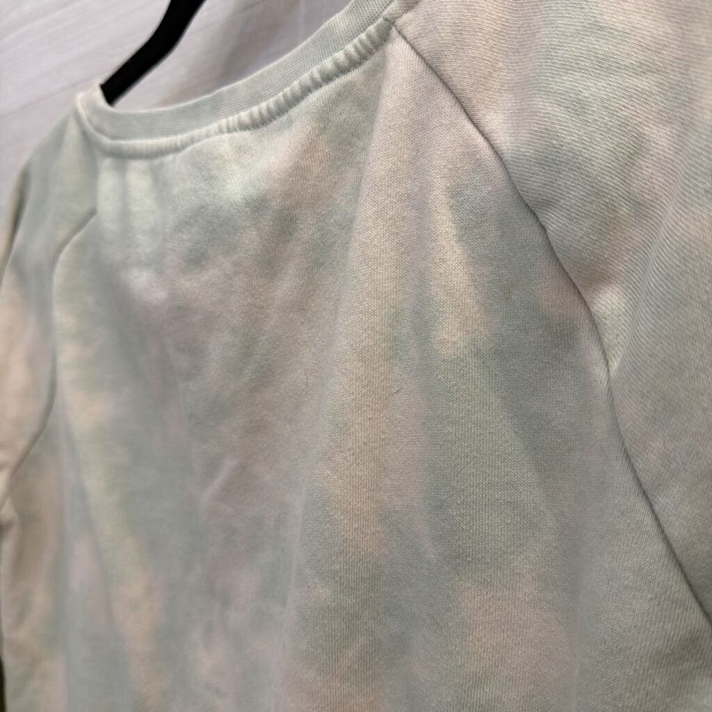 Green Tie Dye Cropped Dave Matthews Sweatshirt Top Small