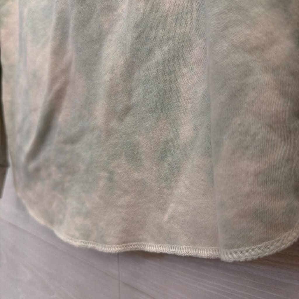 Green Tie Dye Cropped Dave Matthews Sweatshirt Top Small