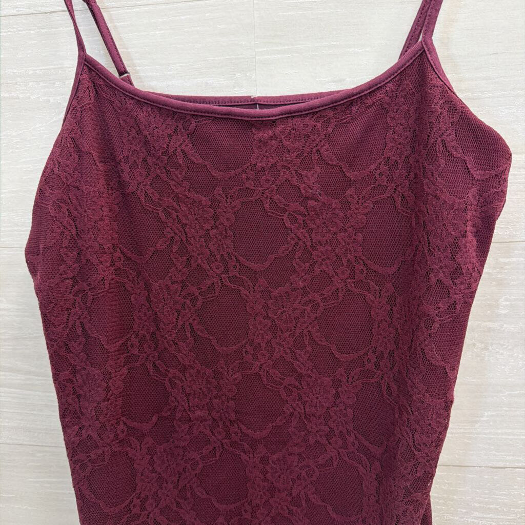 Loft Purple Lace Tank Top Small
