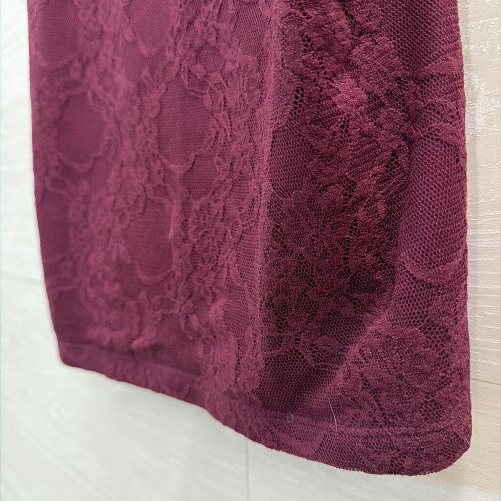 Loft Purple Lace Tank Top Small