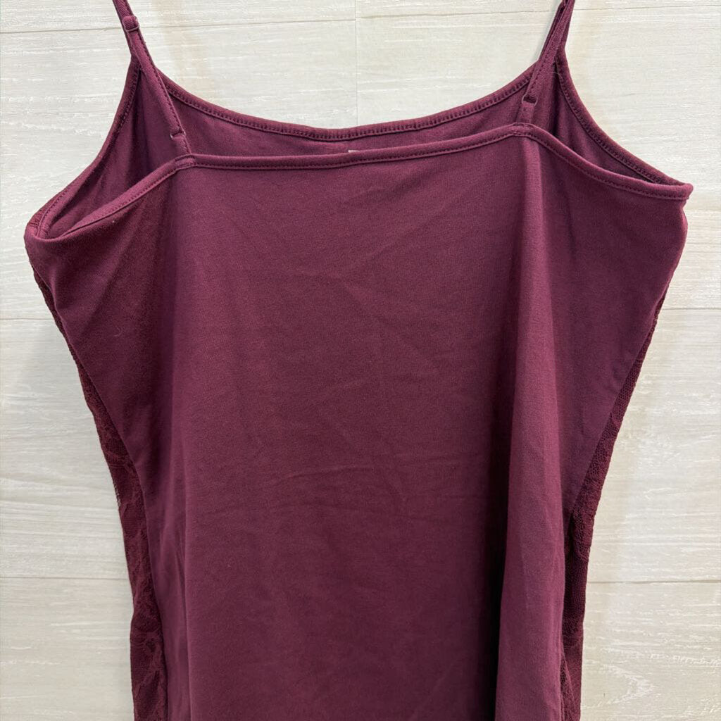 Loft Purple Lace Tank Top Small