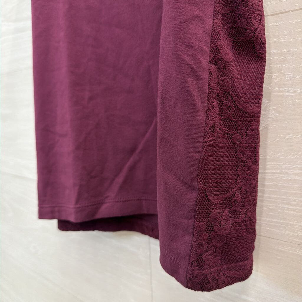 Loft Purple Lace Tank Top Small