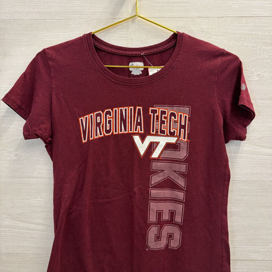 Russell Burgundy/ Orange Virginia Tech Short Sleeve Graphic Tee Medium