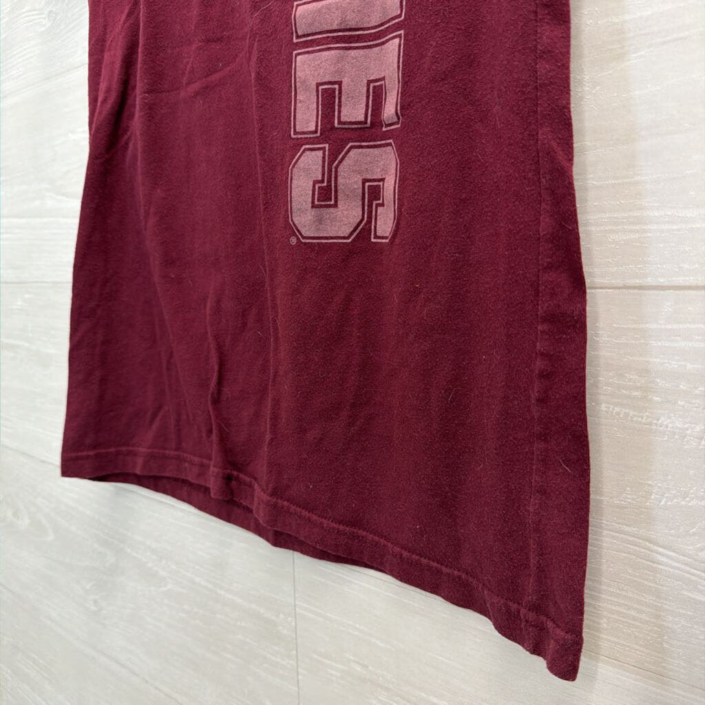 Russell Burgundy/ Orange Virginia Tech Short Sleeve Graphic Tee Medium