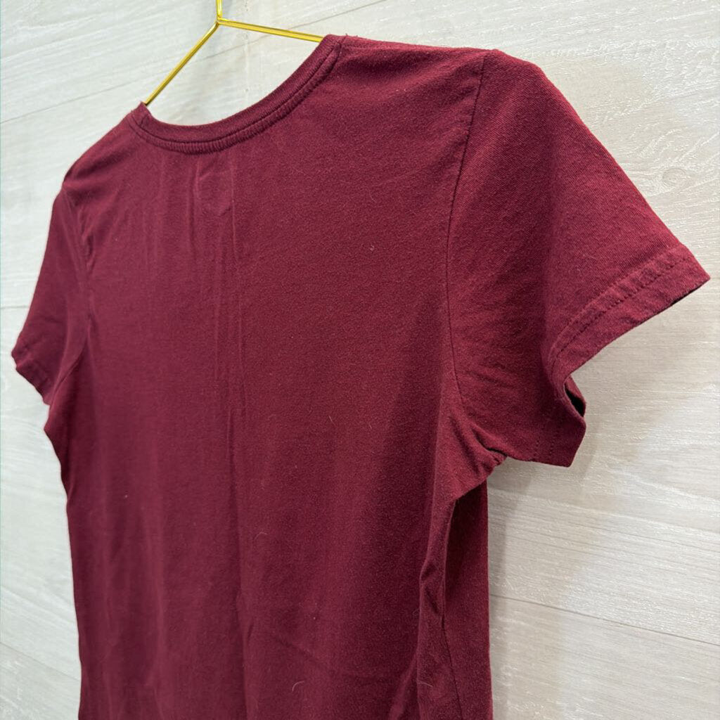 Russell Burgundy/ Orange Virginia Tech Short Sleeve Graphic Tee Medium