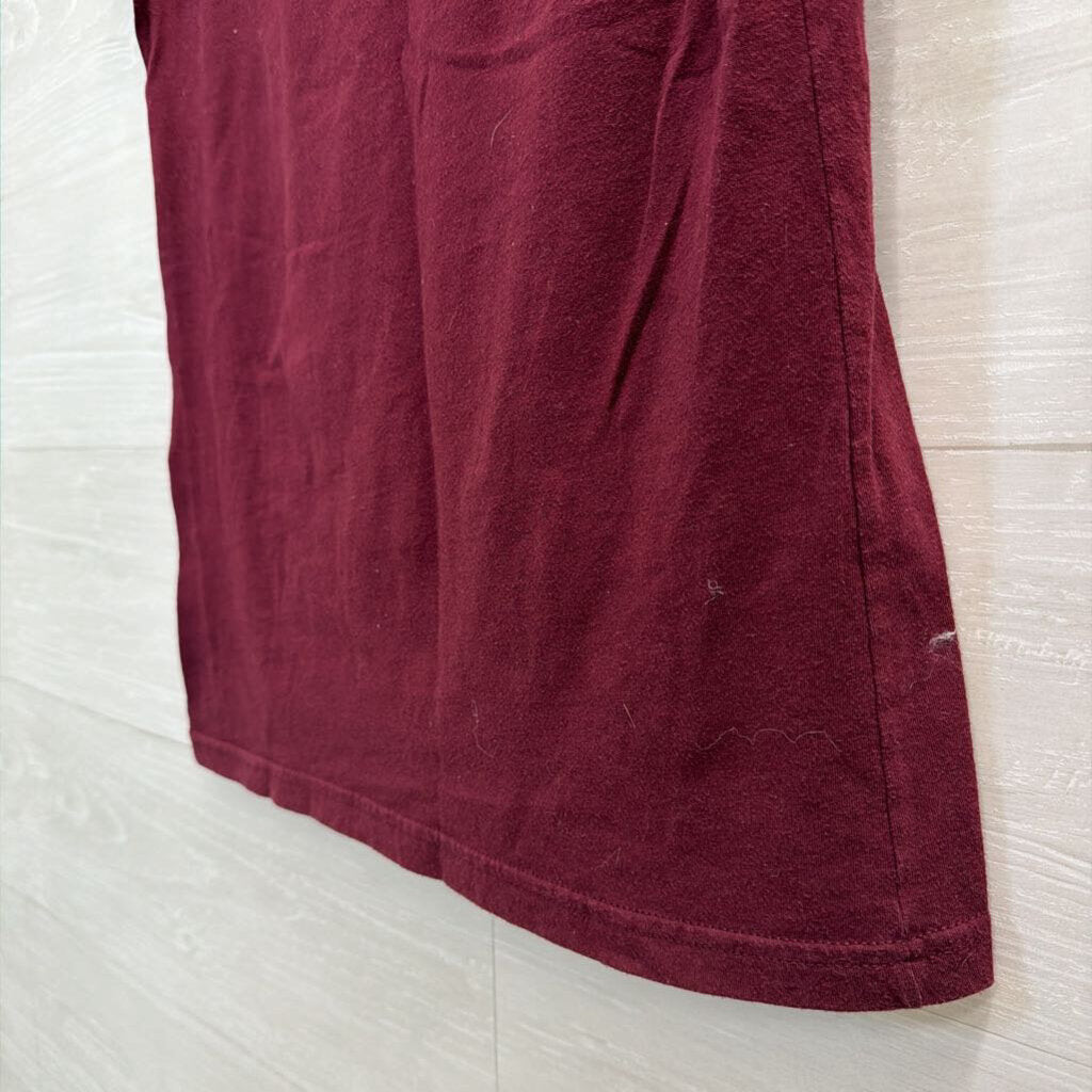 Russell Burgundy/ Orange Virginia Tech Short Sleeve Graphic Tee Medium