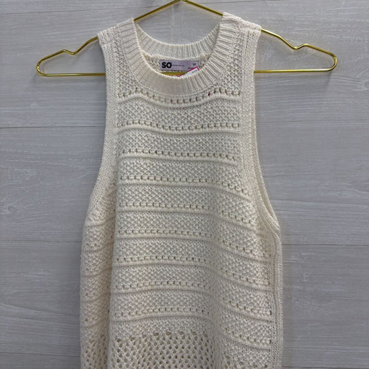 SO White Knit Tank Top Extra Small