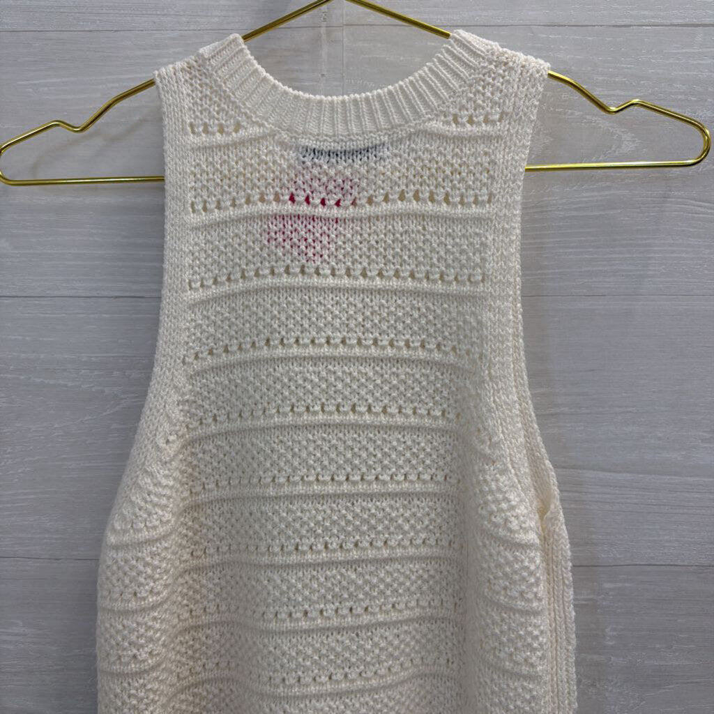SO White Knit Tank Top Extra Small