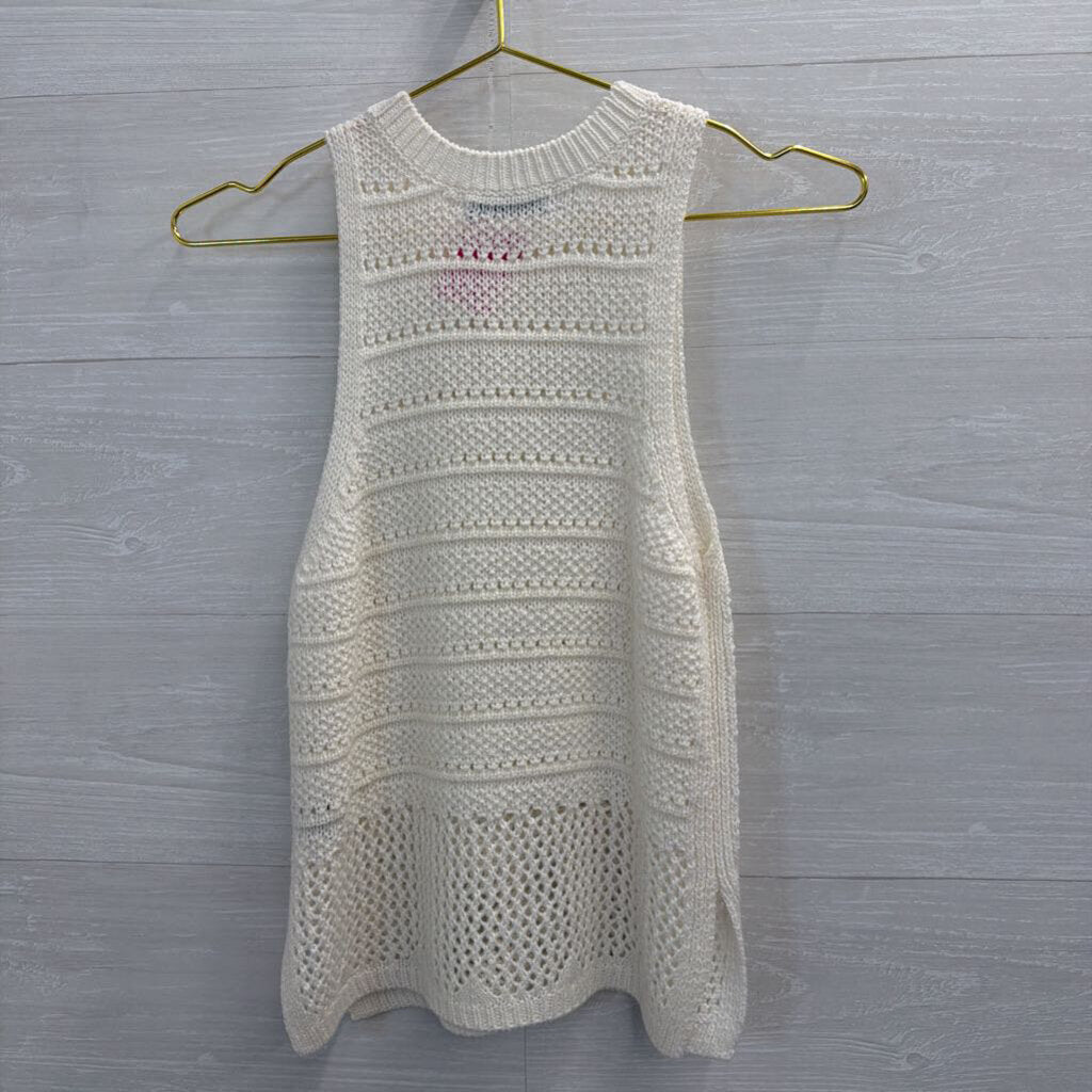 SO White Knit Tank Top Extra Small