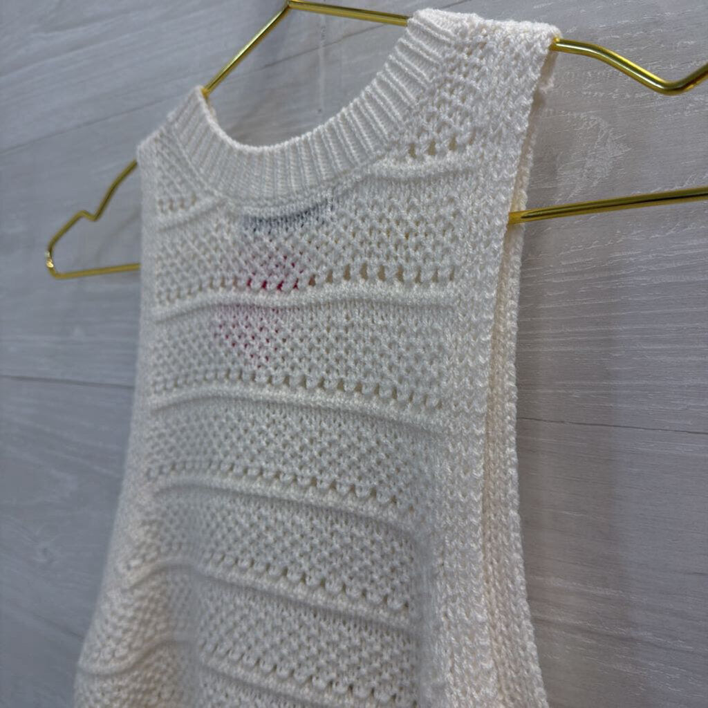 SO White Knit Tank Top Extra Small
