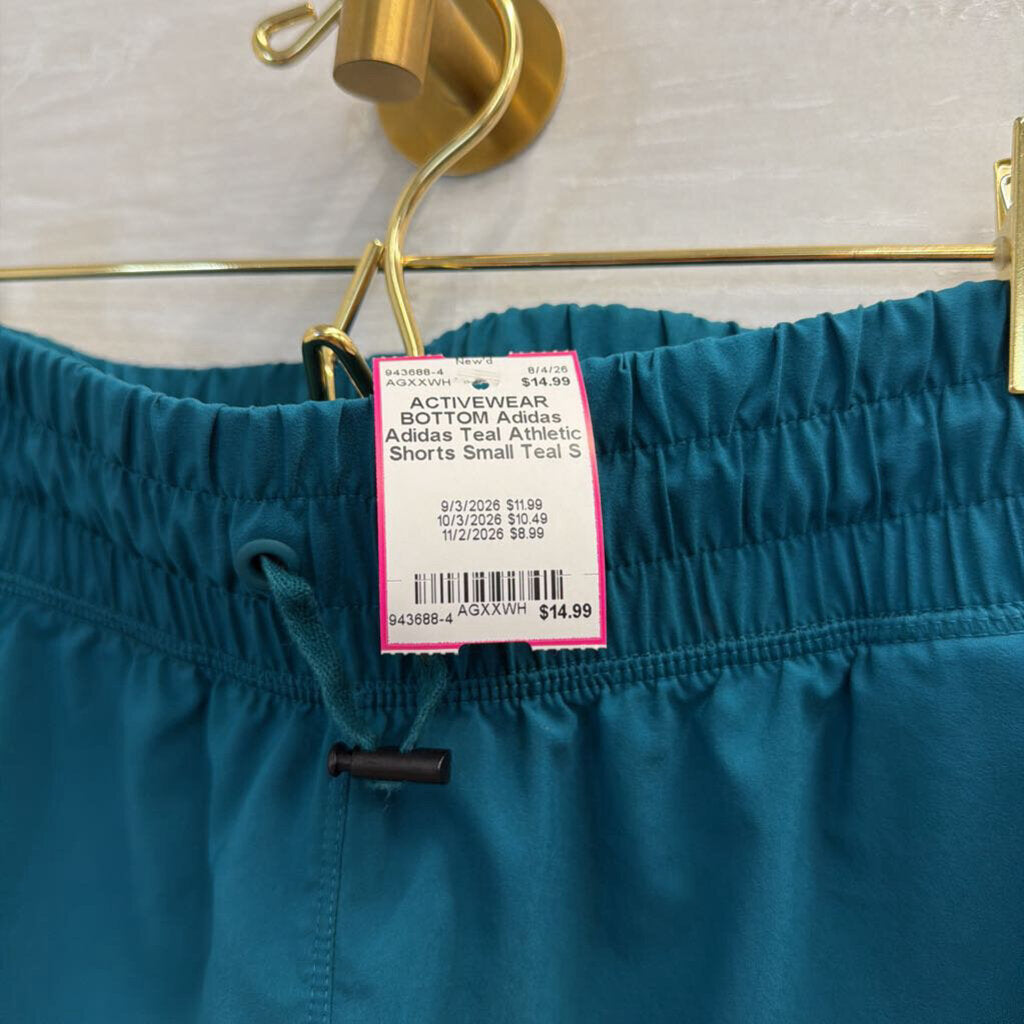 Adidas Teal Athletic Shorts Small