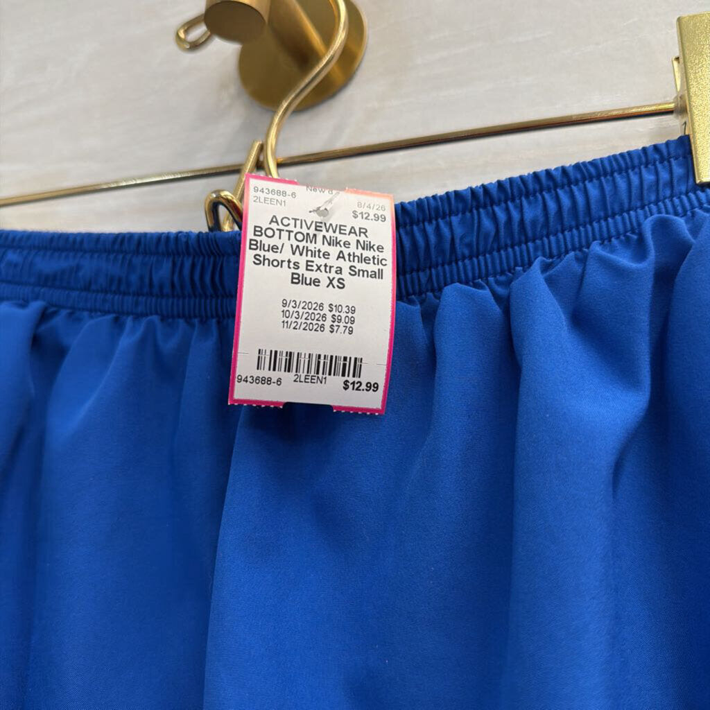Nike Blue/ White Athletic Shorts Extra Small