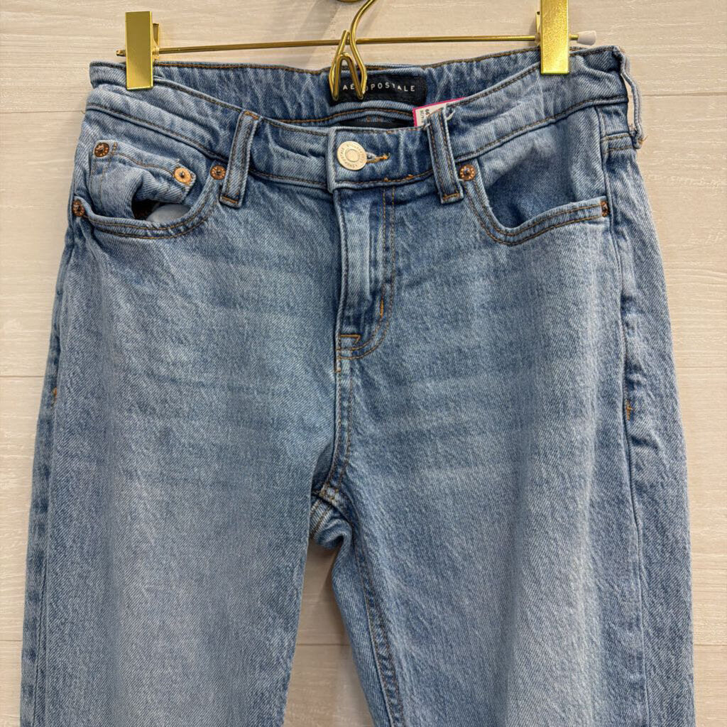 Light Wash Mid Rise Flare Jeans 2