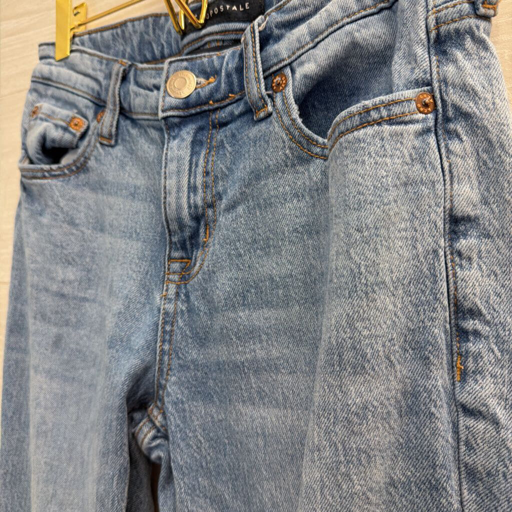 Light Wash Mid Rise Flare Jeans 2