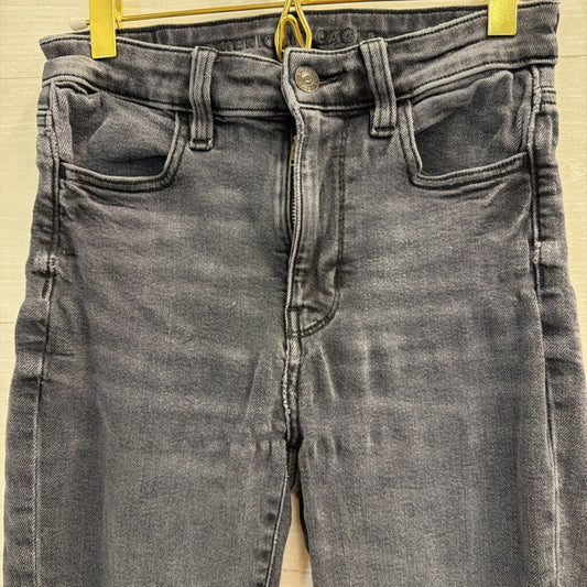 American Eagle Black Super Stretch Skinny Leg Jeans 4