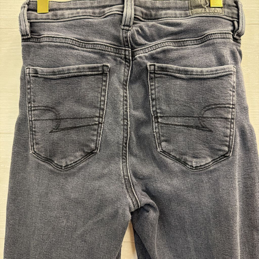 American Eagle Black Super Stretch Skinny Leg Jeans 4