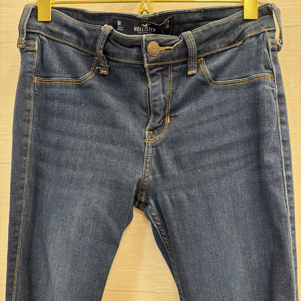 Hollister Dark Wash Low Rise Jeggings 25