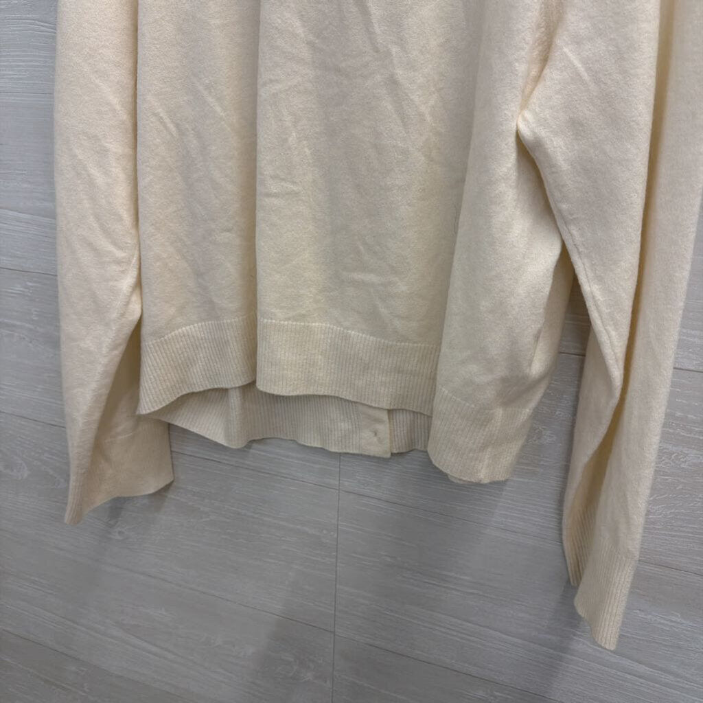 Vince Cream Long Sleeve Cardigan Sweater Extra Large