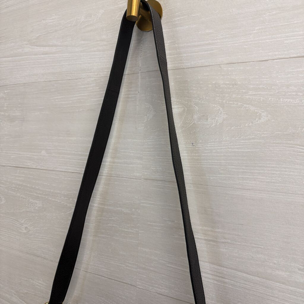Coach Black Leather Val Duffle Shoulder Purse