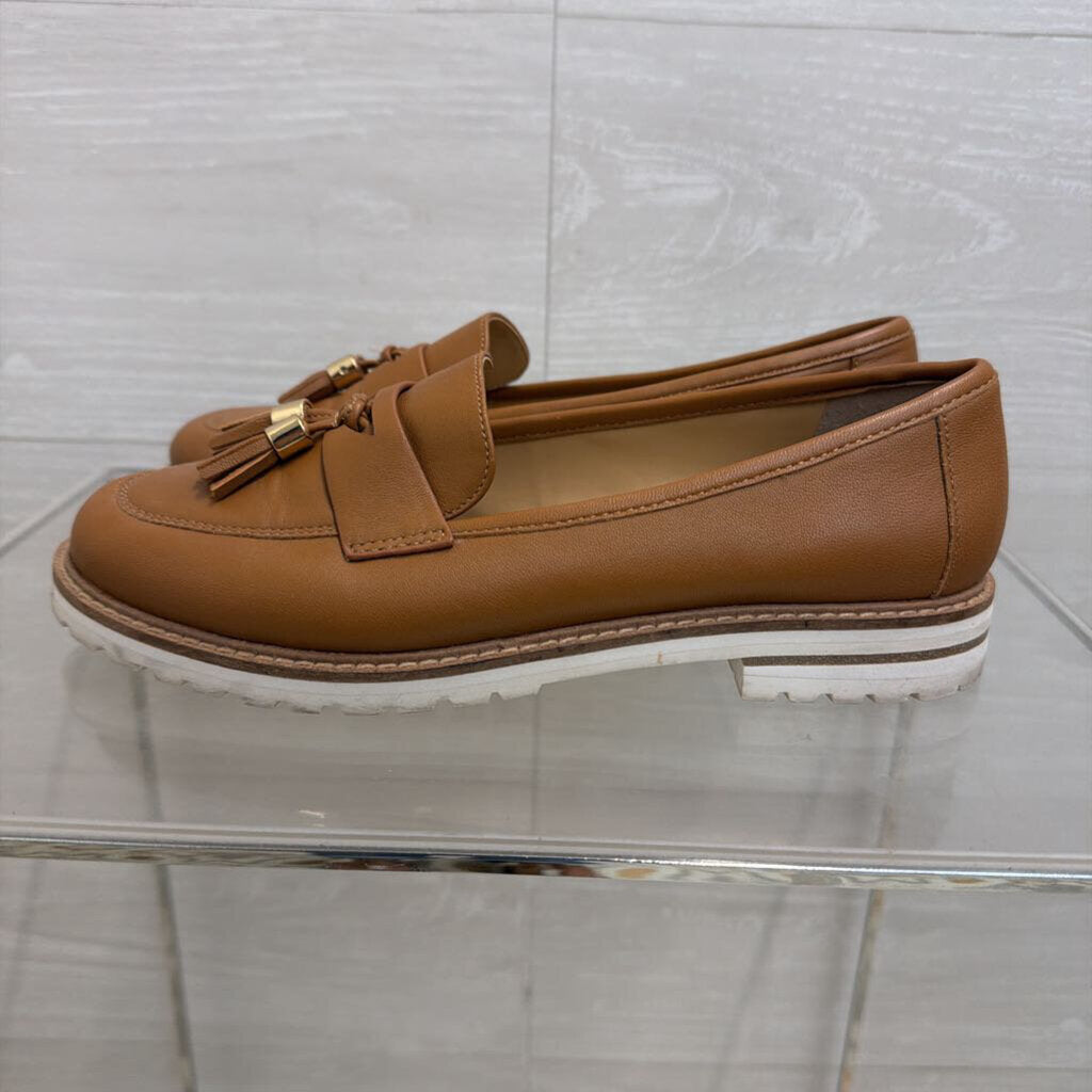 Talbots Brown Leather Laura Loafers 7