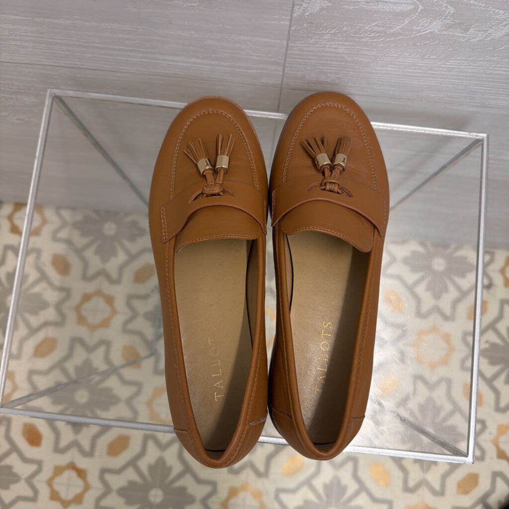 Talbots Brown Leather Laura Loafers 7