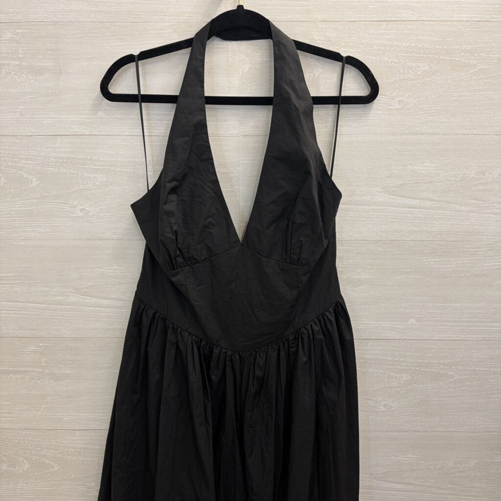 Fashion Nova Black Halter Maxi Dress Extra Large