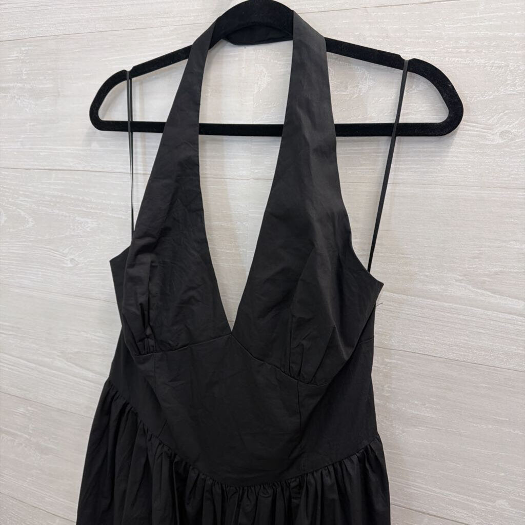 Fashion Nova Black Halter Maxi Dress Extra Large