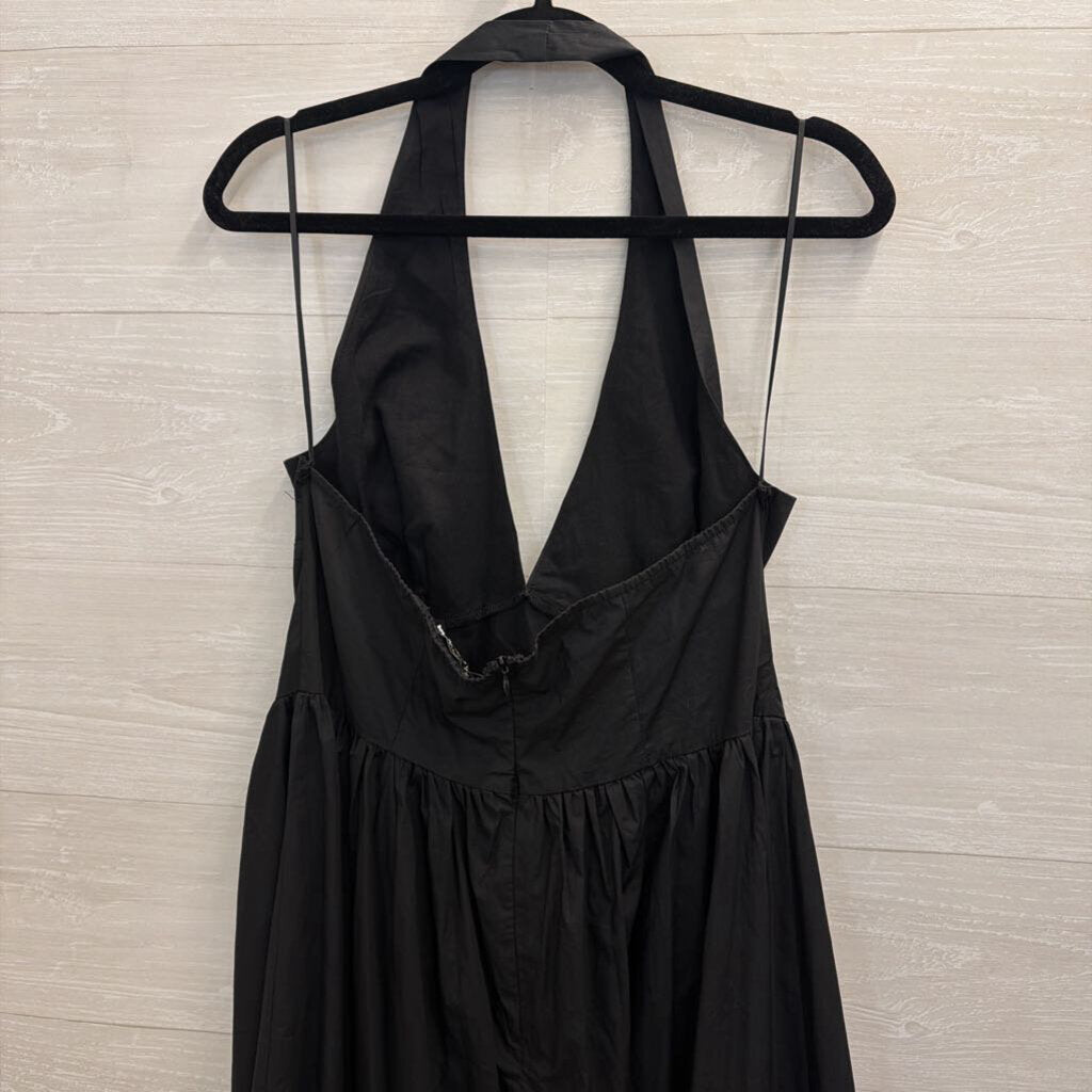 Fashion Nova Black Halter Maxi Dress Extra Large