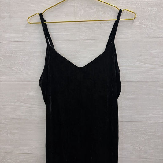 Bongo Black Velvet Midi Dress Medium