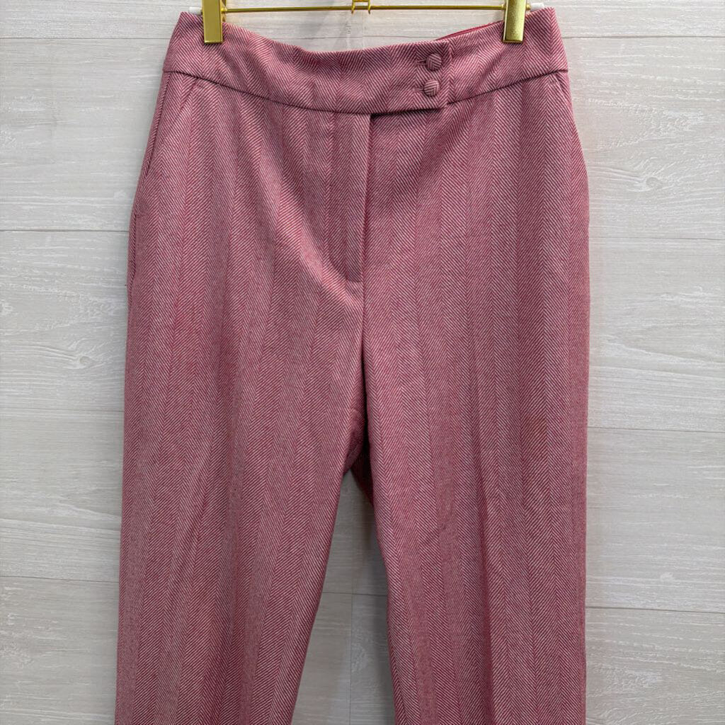 Boden Pink/ White Heritage British Tweed Pants 2