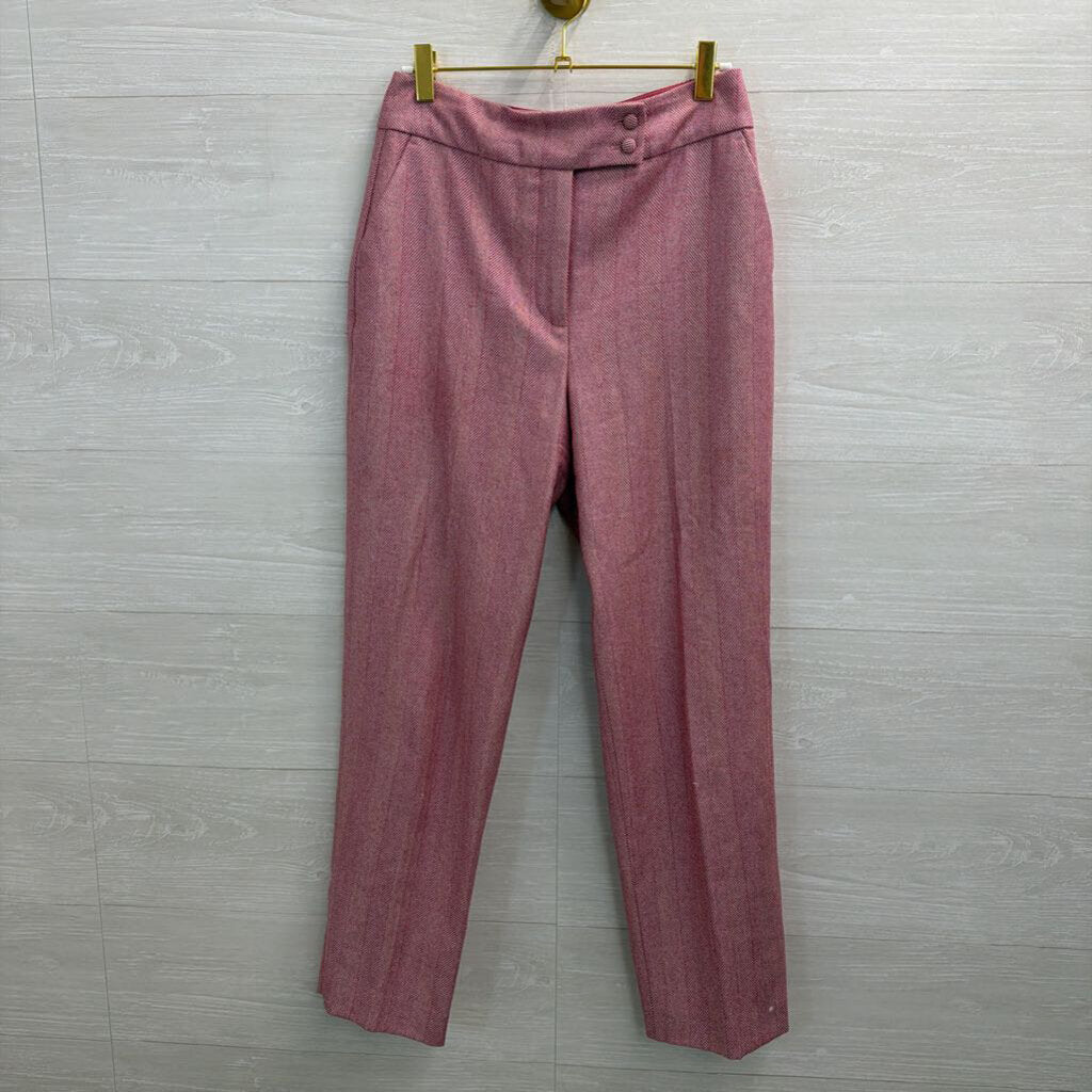 Boden Pink/ White Heritage British Tweed Pants 2