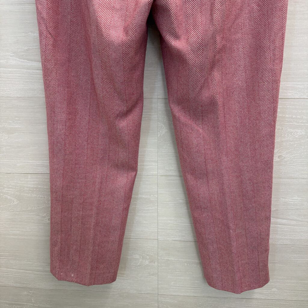 Boden Pink/ White Heritage British Tweed Pants 2