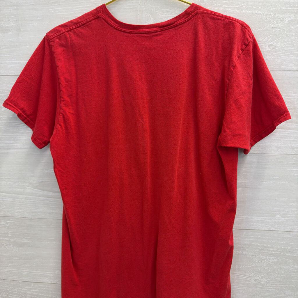 Red Georgia Short Sleeve Graphic Tee Medium