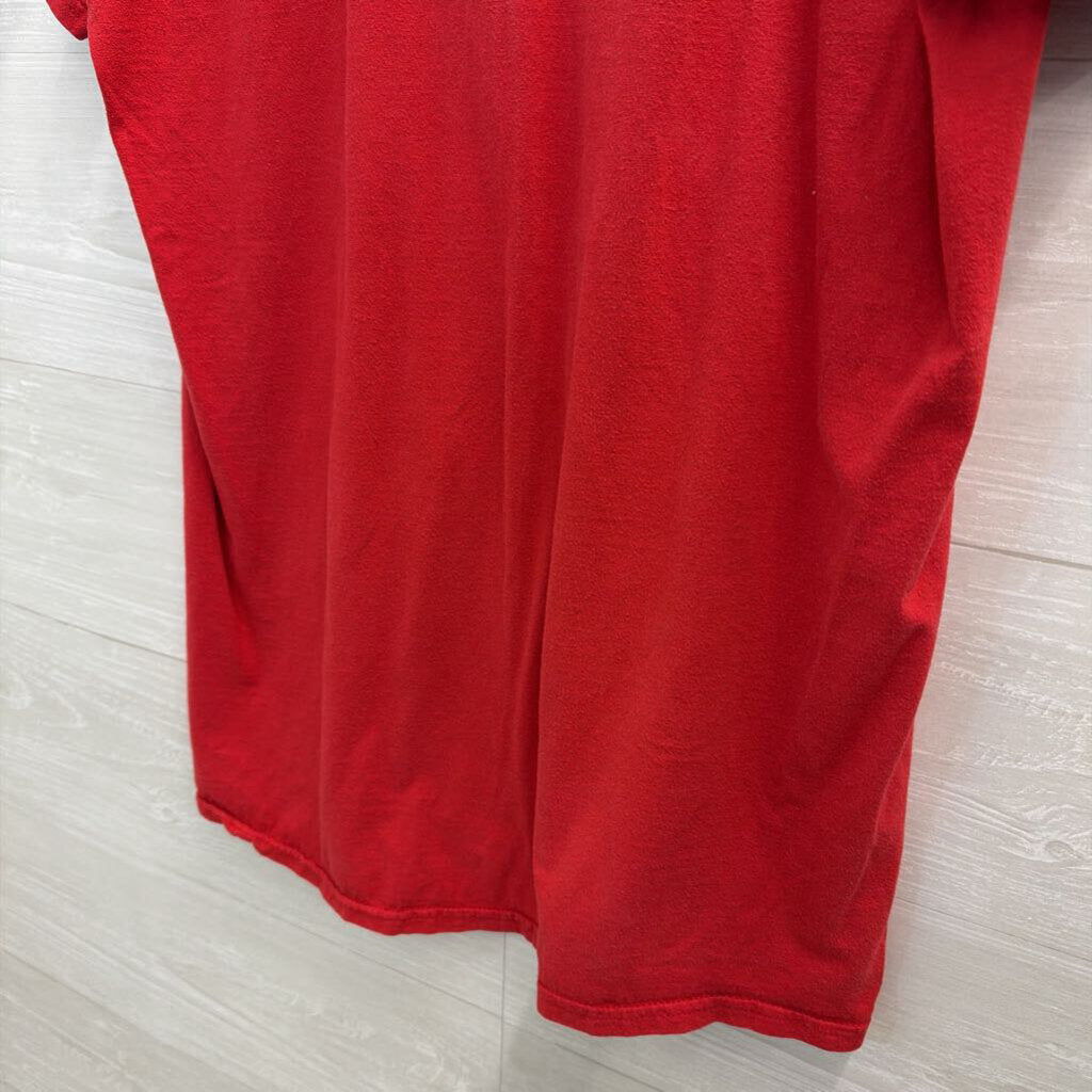 Red Georgia Short Sleeve Graphic Tee Medium