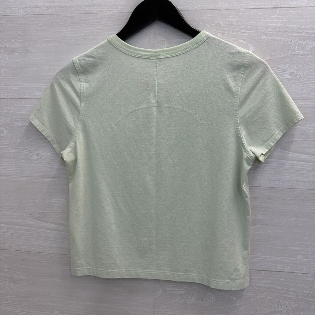 Lululemon Green Cropped Short Sleeve Top 4