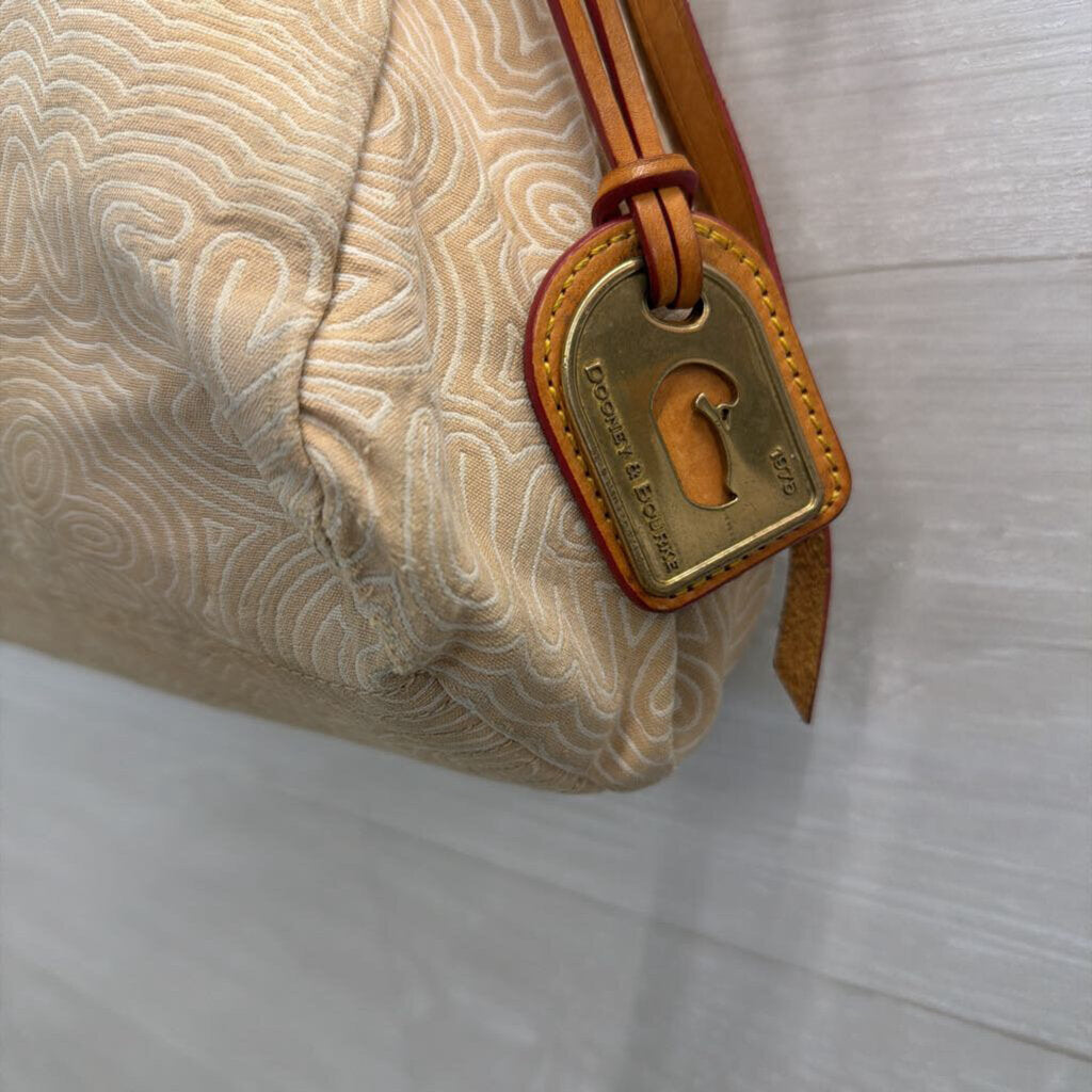 Dooney and Bourke Brown Doodle Swirl Graffiti Tote Purse