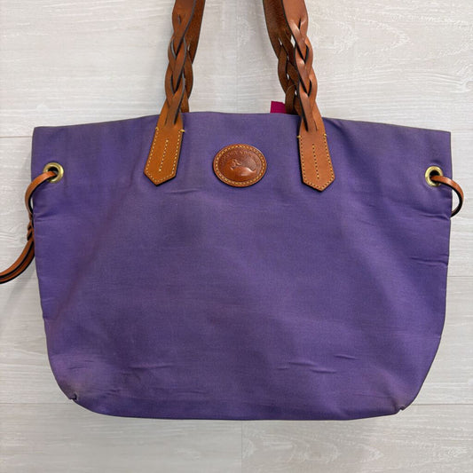 Dooney and Bourke Purple/ Brown Nylon Shopper Tote Purse