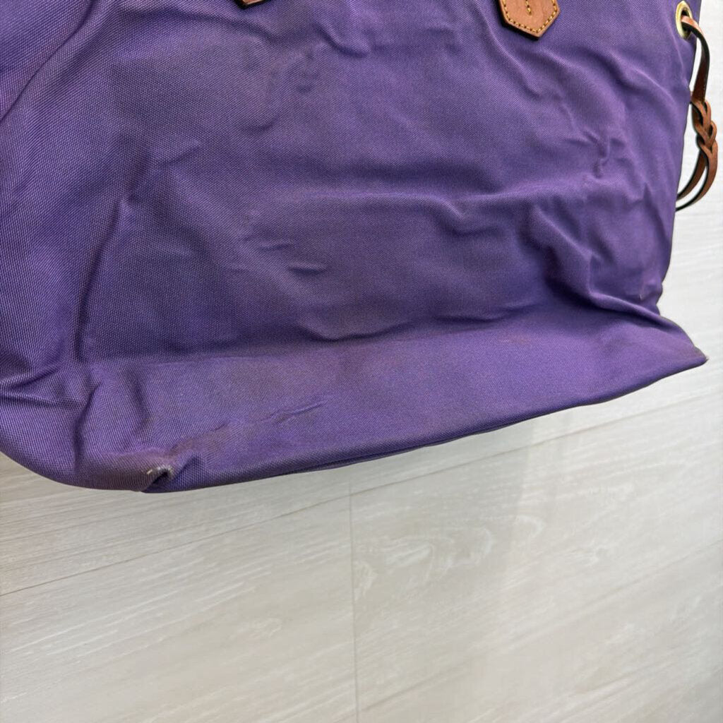Dooney and Bourke Purple/ Brown Nylon Shopper Tote Purse